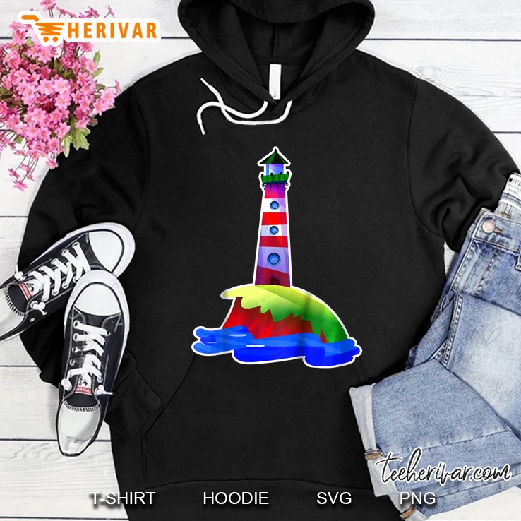 Kids Colorful Lighthouse Sea Tee Boys Girls Hoodie
