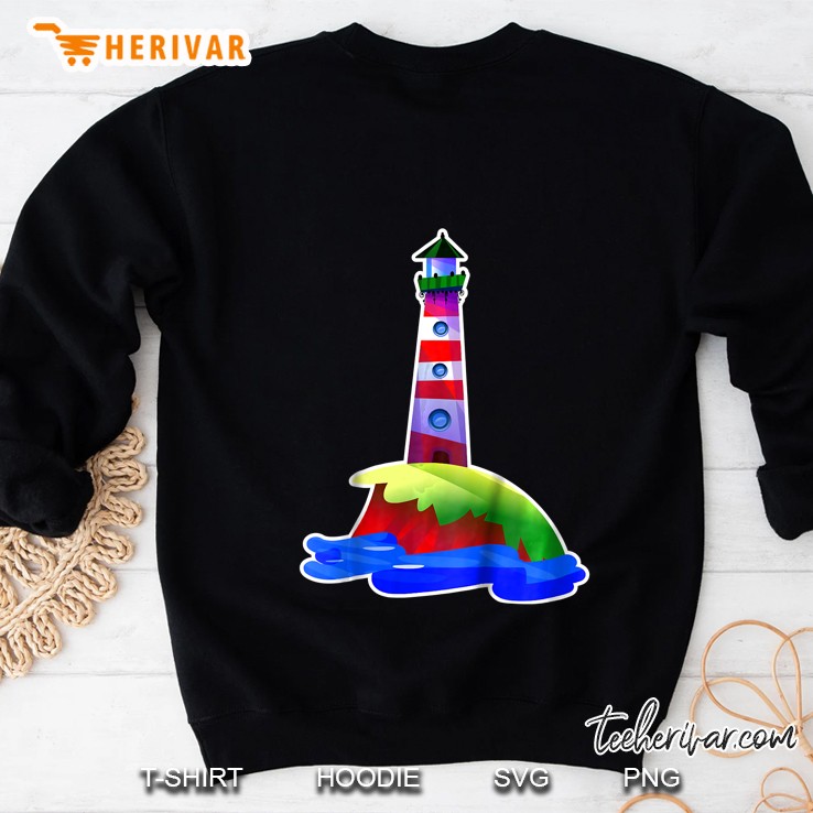 Kids Colorful Lighthouse Sea Tee Boys Girls Sweatshirt