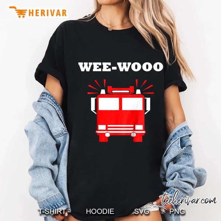 Kids Wee-Woo Firefighter Siren - Firetruck Ladies Tee