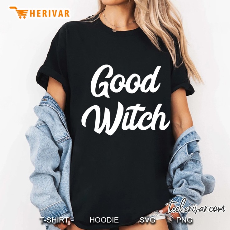 Matching Good Witch Bad Witch Bff Funny Halloween Pullover Ladies Tee