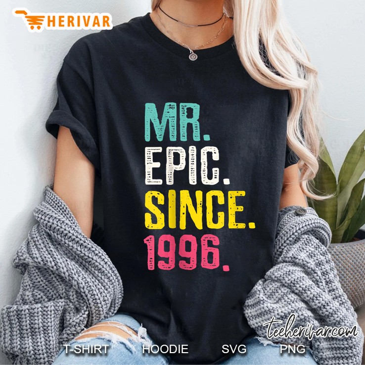 Mens Mr. Epic Since 1996 - 24Th Wedding Anniversary Gift For Him Ladies Tee