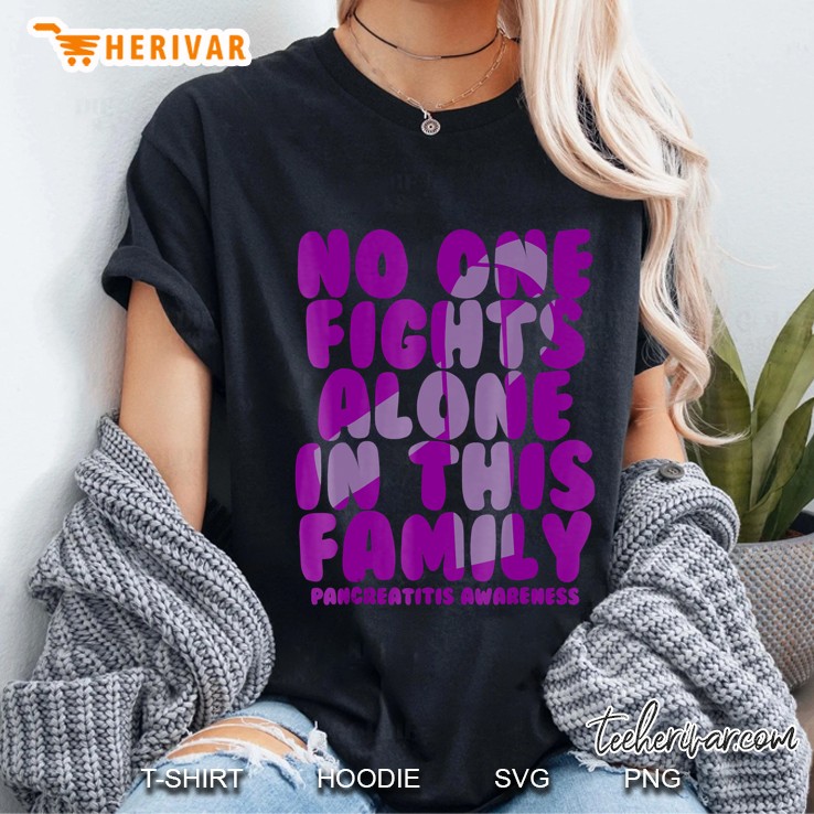 No One Fights Alone In This Family! Pancreatitis Ladies Tee