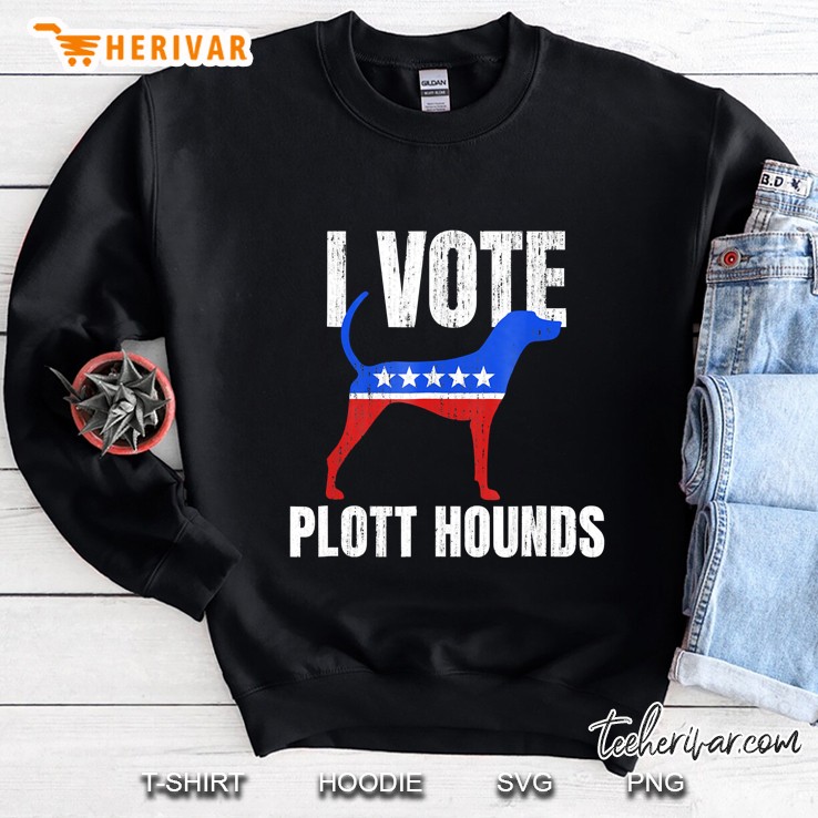 Plott Hound Dog Owner Politics Satire Sarcastic Fun Sweatshirt