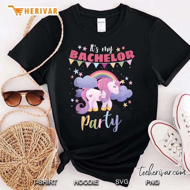 Unicorn Funny Marriage Party Its My Bachelor Party Shirt