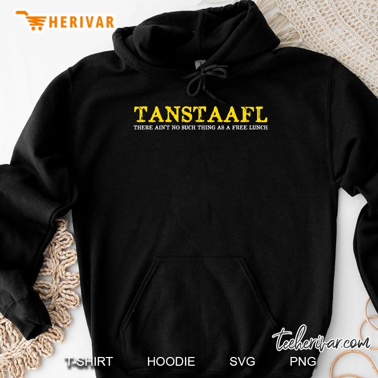 Vintage Distressed Libertarian Tanstaafl Free Lunch Hoodie