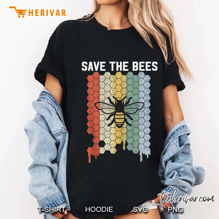 Vintage Save The Bees Shirt - Retro Style Climate Change Hoodie