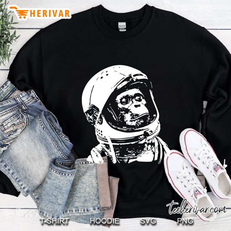 Vintage Space Travel Astronaut Monkey Sweatshirt