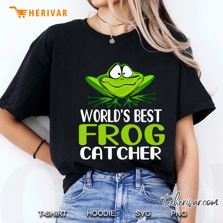 Worlds Best Frog Catcher - Gift For Frog Hunter Ladies Tee