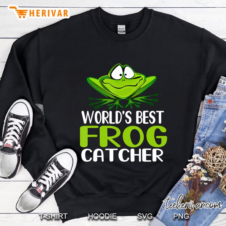 Worlds Best Frog Catcher - Gift For Frog Hunter Sweatshirt