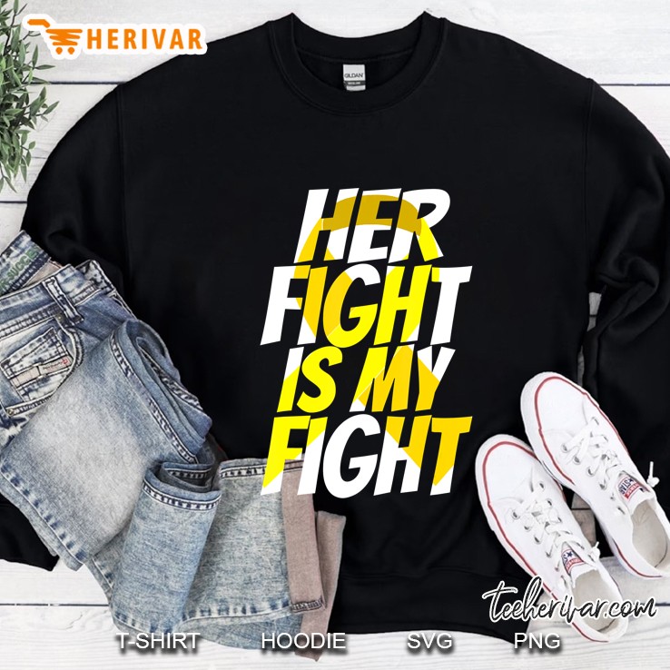 Yellow Ribbon For Her Products Sarcoma Awareness Sweatshirt