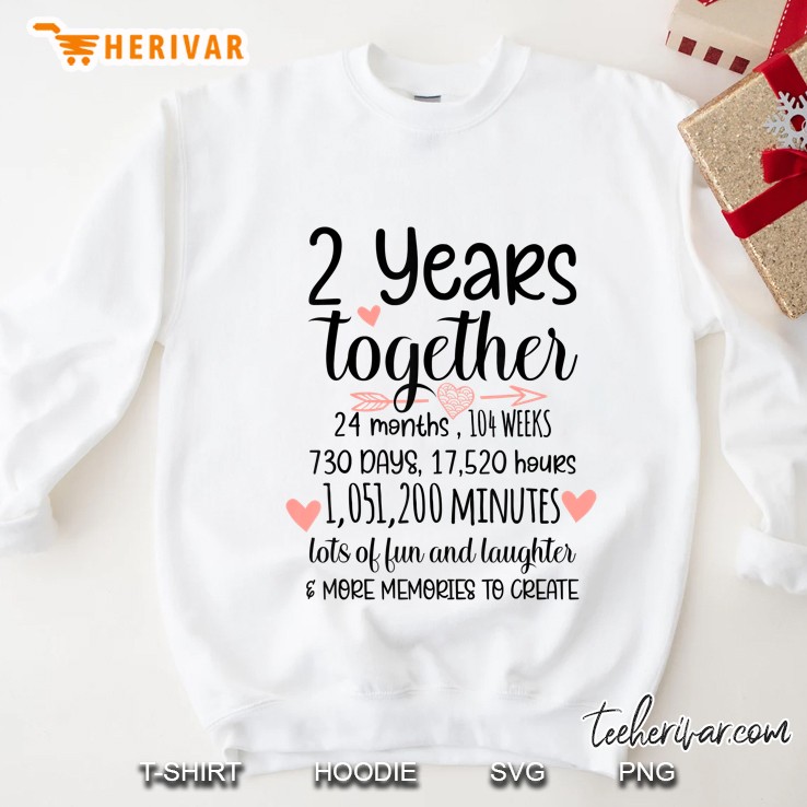 2 Years Of Happy Marriage 2Nd Anniversary Cool Sweatshirt