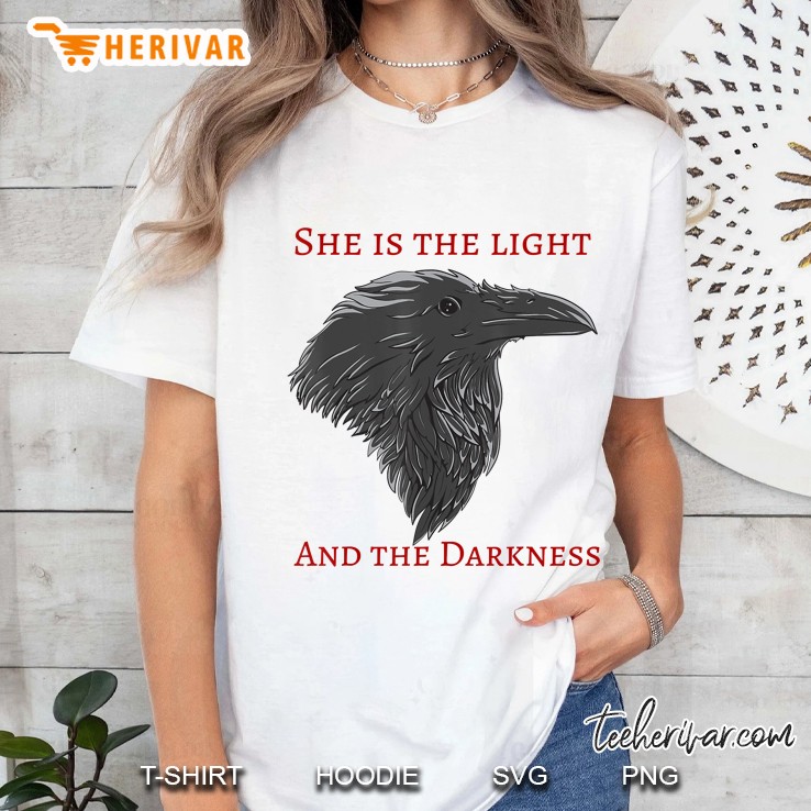 Dark Goddess Crow , Pagan Ladies Tee