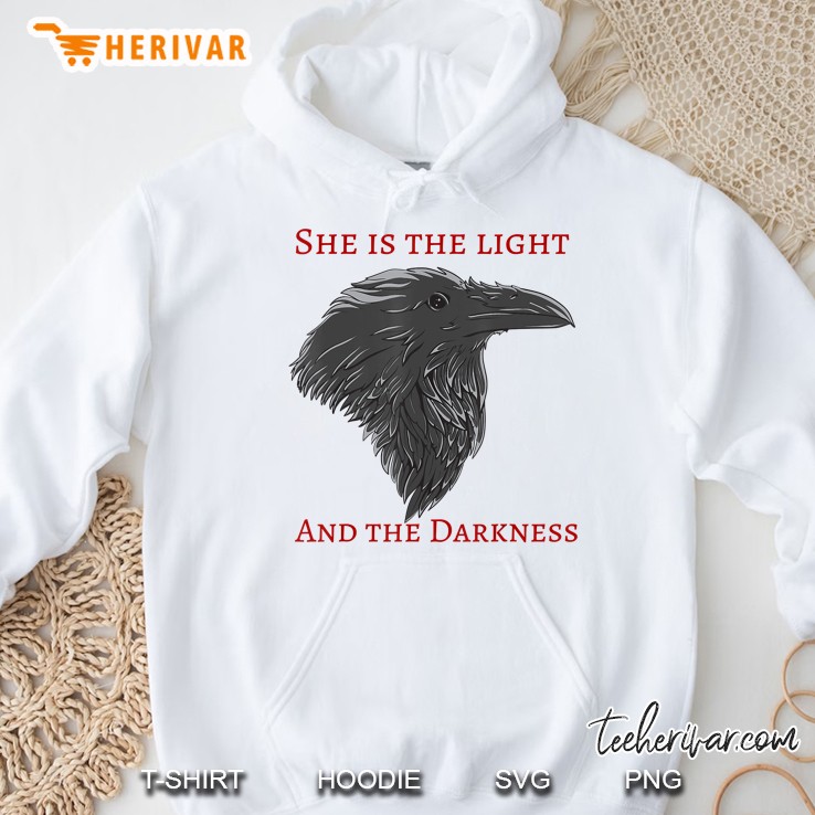 Dark Goddess Crow , Pagan Hoodie
