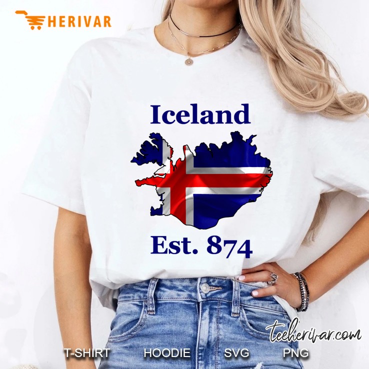 Iceland - Est. 874 - Nordic Viking Ladies Tee