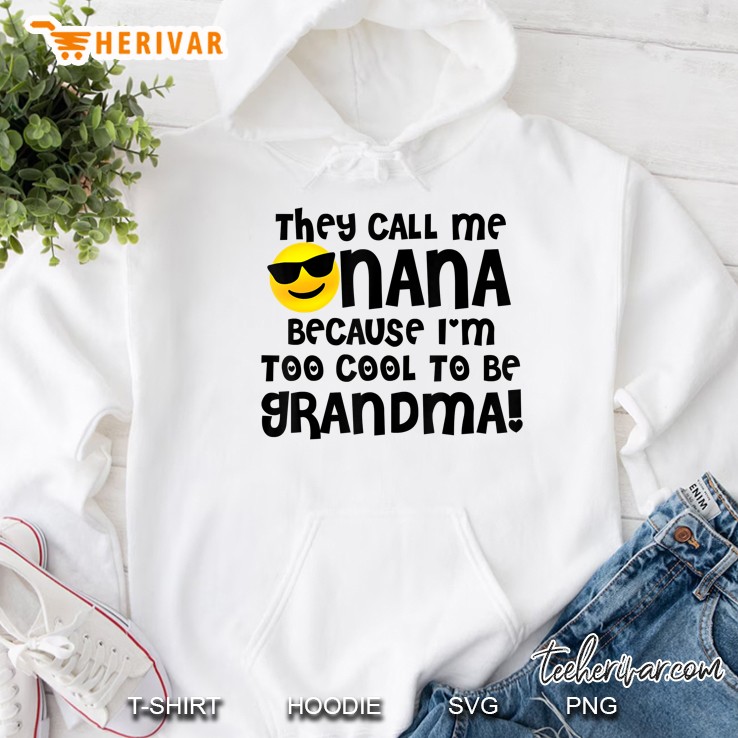 Mothers Day Shirt For Cool Nana Grandma Emoji Shirt Shades Mugs