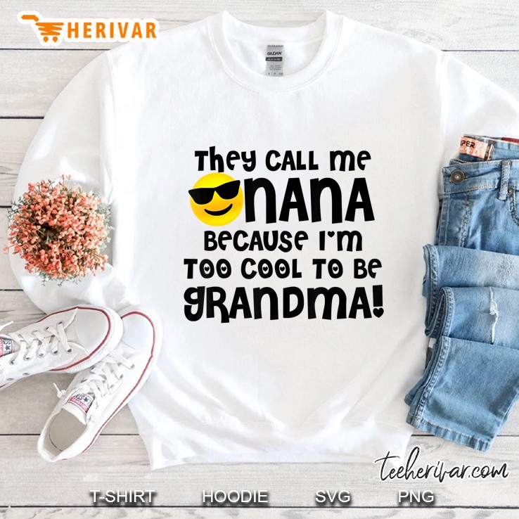 Mothers Day Shirt For Cool Nana Grandma Emoji Shirt Shades Mugs