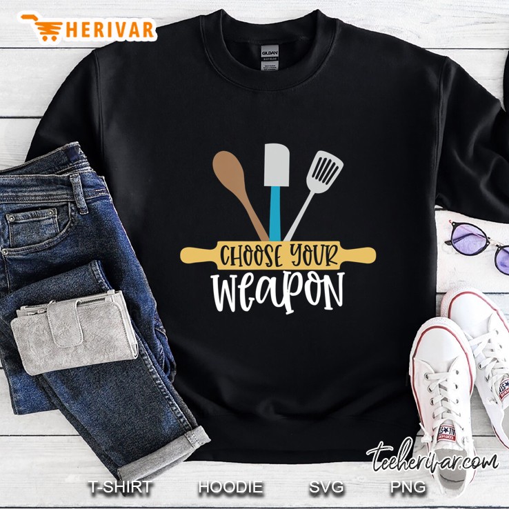 Choose Your Weapon Cooking Strategy Lunch Lady Sweatshirt