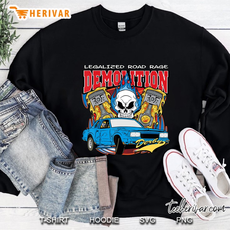 Demolition Derby Shirt Legalized Road Rage Mugs