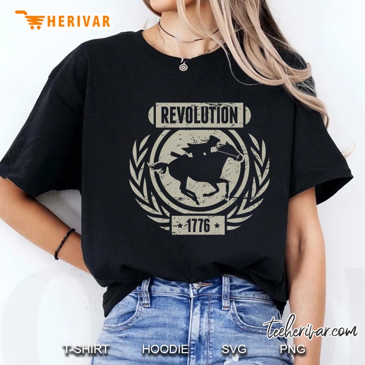 Distressed 1776 American Revolutionary War Ladies Tee