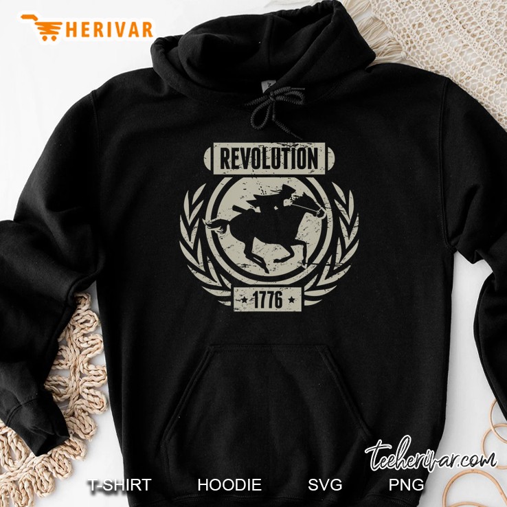 Distressed 1776 American Revolutionary War Hoodie