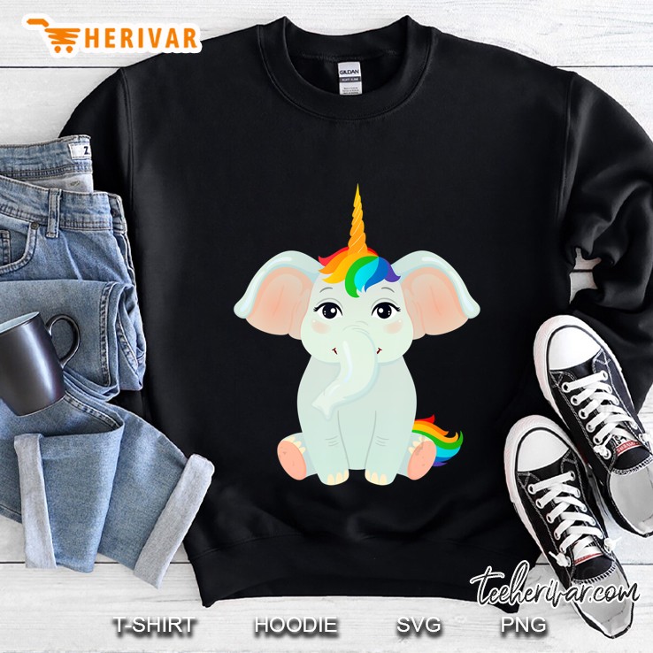 Elephant Unicorn Design Sweatshirt