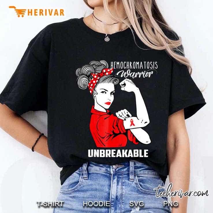 Hemochromatosis Warrior Unbreakable Shirt Awareness Gift Ladies Tee