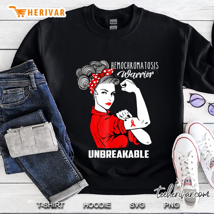 Hemochromatosis Warrior Unbreakable Shirt Awareness Gift Sweatshirt