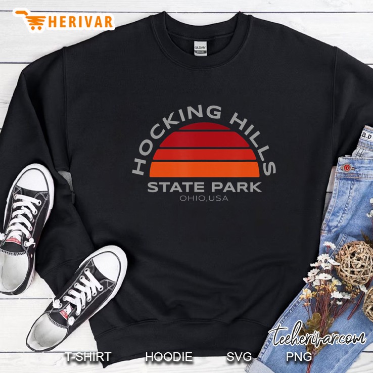 Hocking Hills State Park Vintage Sunset Sweatshirt