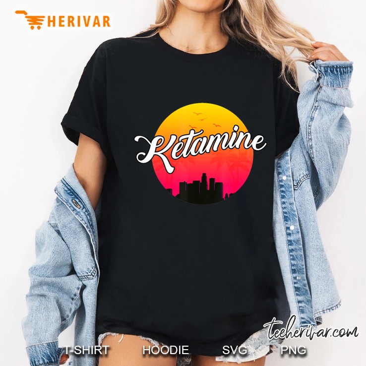 Ketamine Retro Sunset Ladies Tee