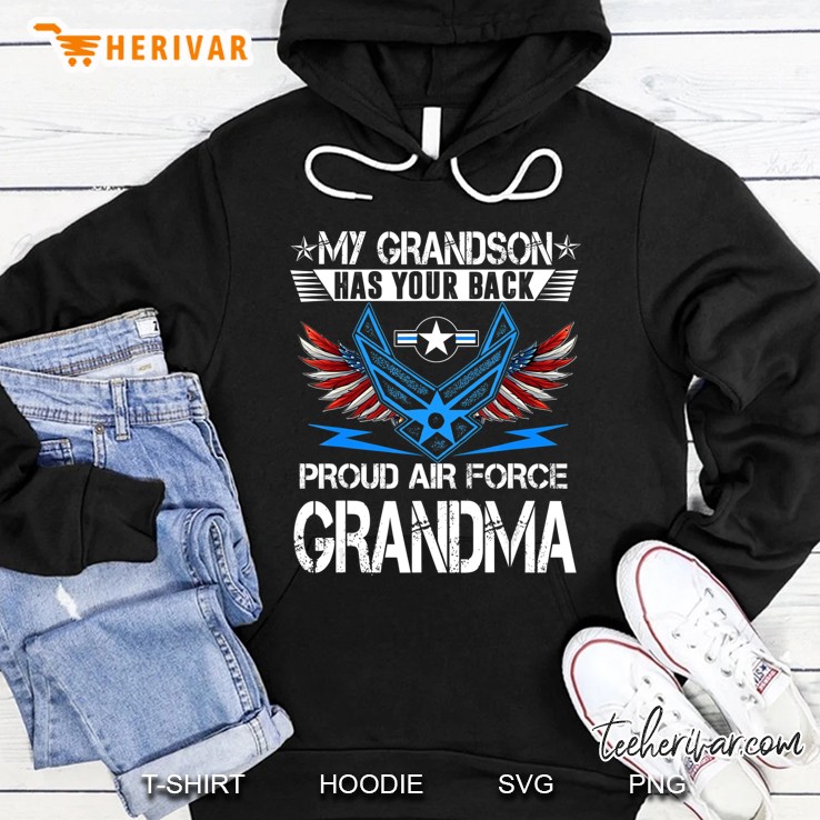 My Grandson Has Your Back Proud Air Force Grandma Mugs