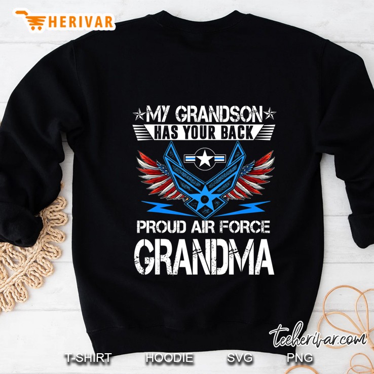 My Grandson Has Your Back Proud Air Force Grandma Mugs