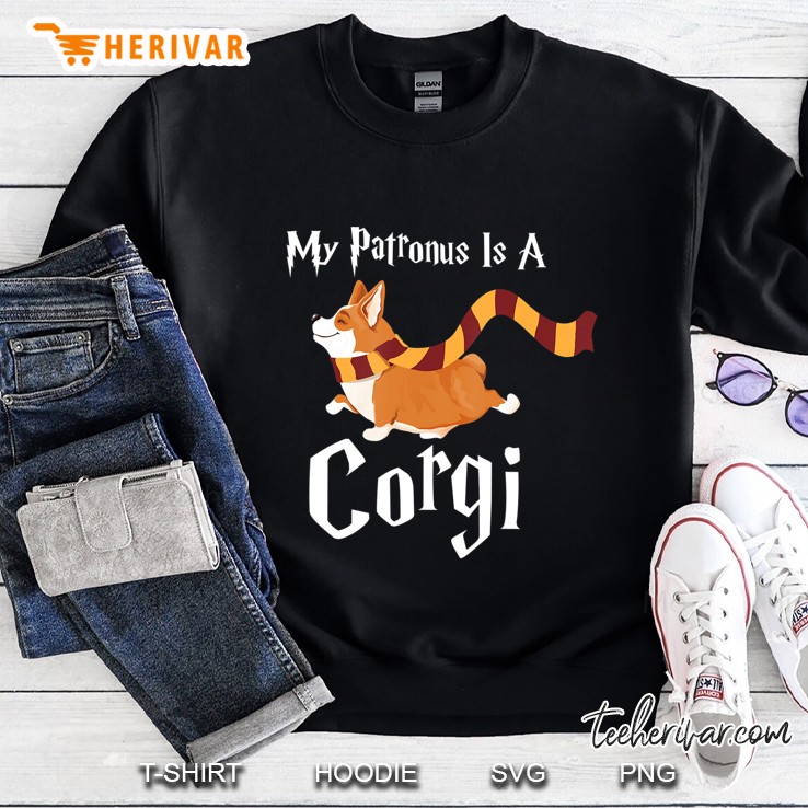 My Patronus Is A Corgi Cute And Magical Puppy Wizard Sweatshirt