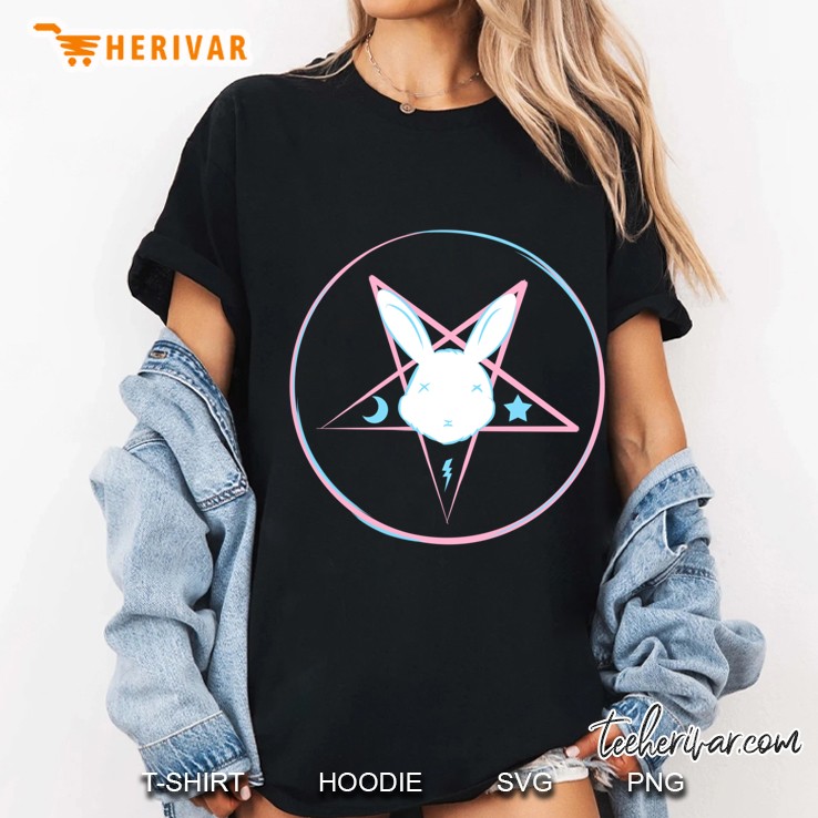 Satanic Bunny For Girls, Pastel Goth Emo S Ladies Tee