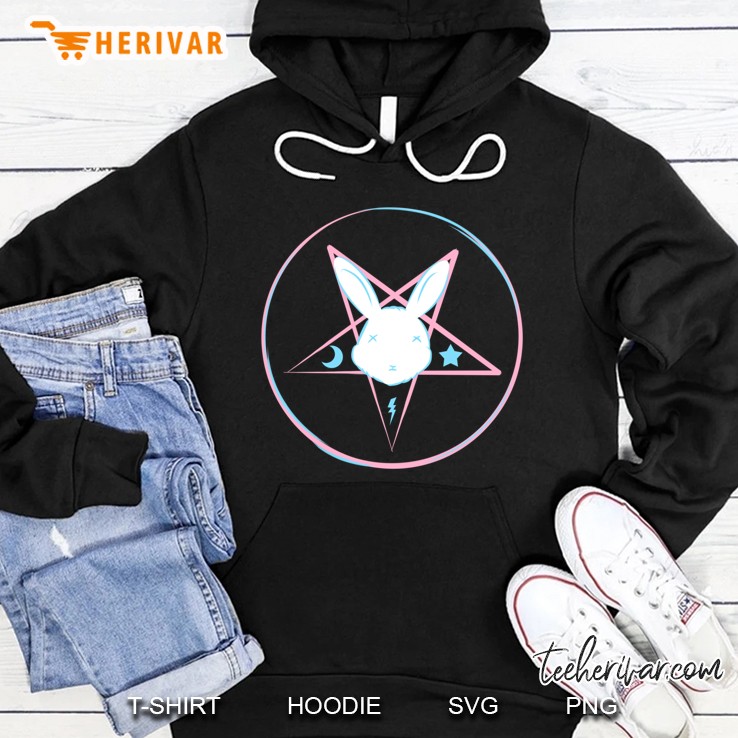 Satanic Bunny For Girls, Pastel Goth Emo S Hoodie