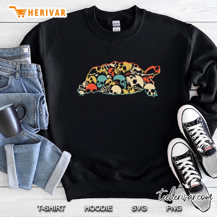Skeleton Skull Vintage Retro Style. Russian Tortoise Sweatshirt