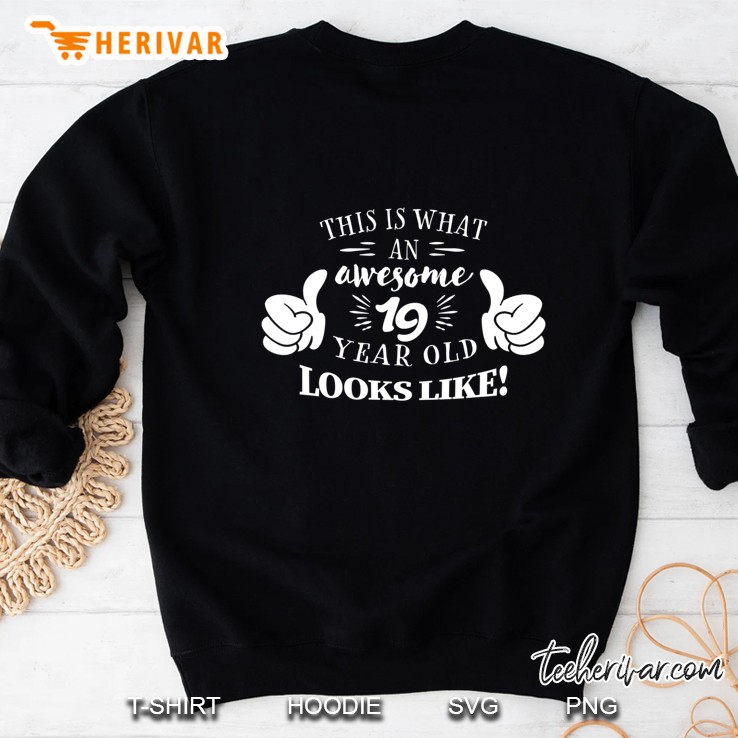 This Is What An Awesome 19 Year Old Looks Like Birthday Sweatshirt