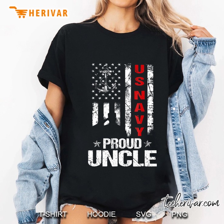 Us Navy Proud Uncle Veteran Shirt Ladies Tee