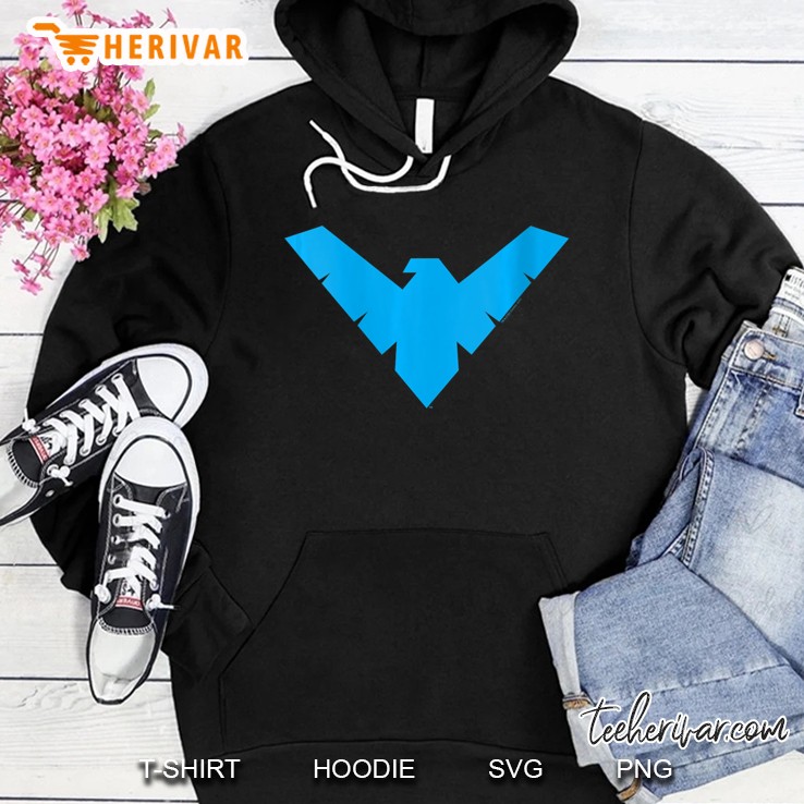 Womens Batman Nightwing Symbol V-Neck Hoodie