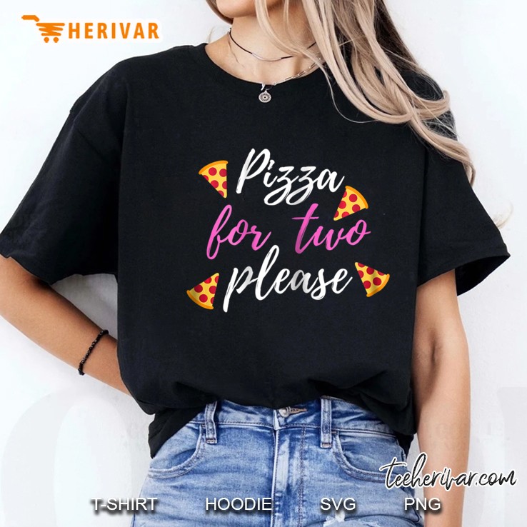 Womens Funny Pregnant Pizza Lover Preg Gestation Baby Ladies Tee