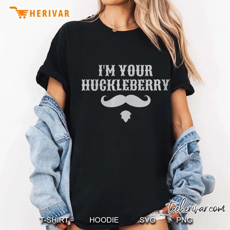 Womens I'm Your Huckleberry Classic V-Neck Hoodie