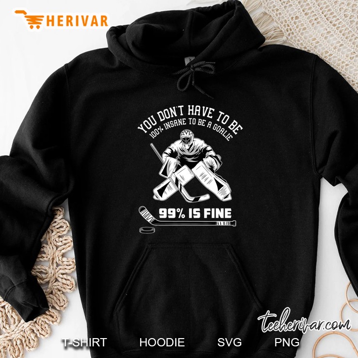 Ice Hockey Goalie Funny Keeper Skating Games Gift Hoodie
