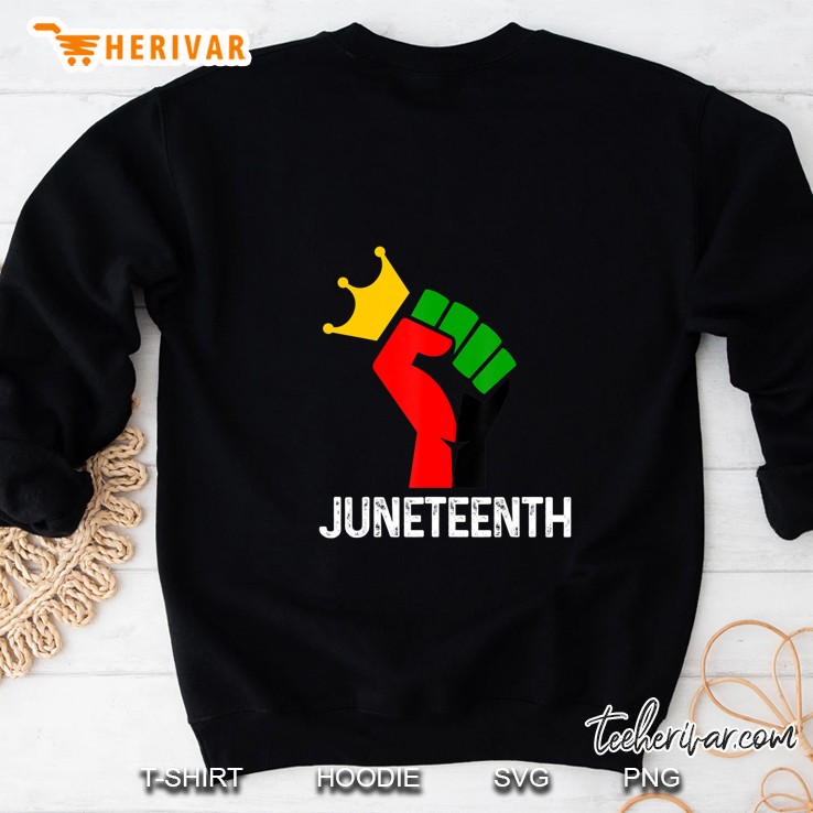 Juneteenth King Black African American Flag Pride Sweatshirt