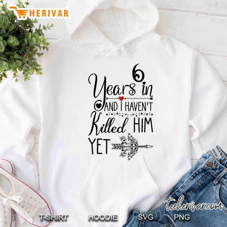 6Th Wedding Anniversary Gift For Her 6 Years Of Marriage Premium Hoodie