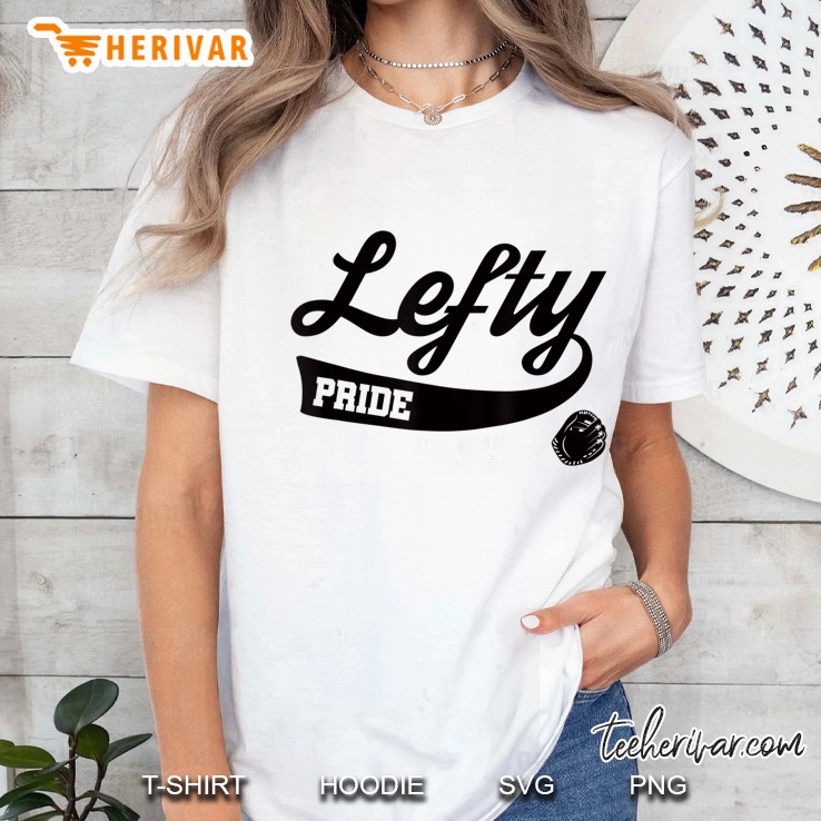 Baseball Lefty Southpaw Left Handed Shirt Ladies Tee