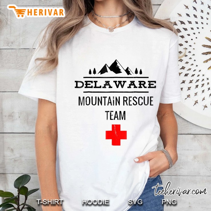 Funny Delaware Mountain Rescue Team Gift Ladies Tee