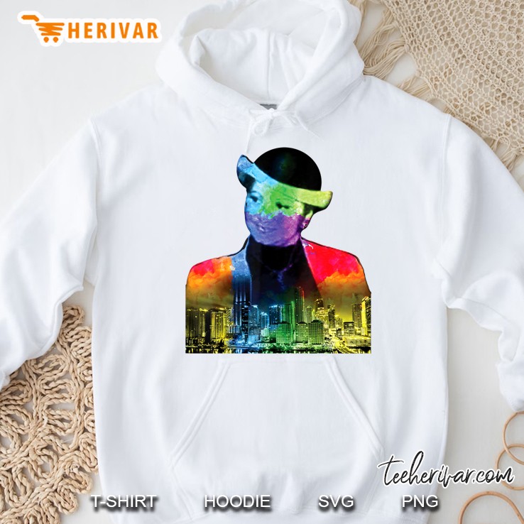 Griselda Blanco Miami Skyline Colorful Art Medellin Colombia Hoodie