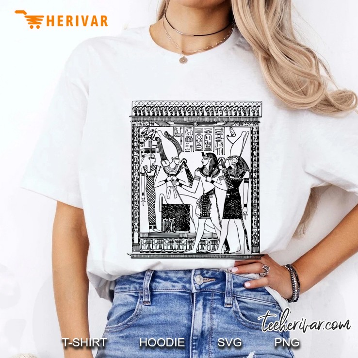 Hathor Ancient Egypt Egyptian God Graphic Tee Ladies Tee