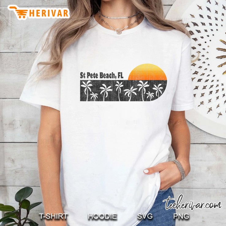 Retro St Pete Beach Florida Beach Ladies Tee