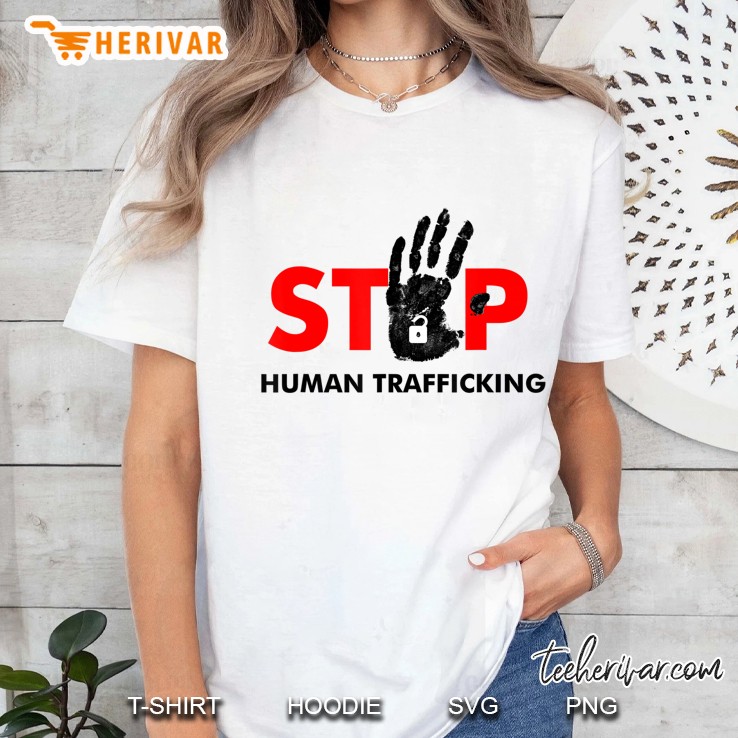 Stop Human Trafficking Anti-Human Trafficking Awareness Ladies Tee