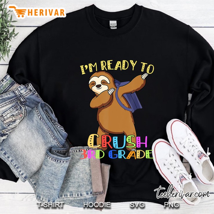 3Rd Grade Dabbing Sloth Back To School Kids Girls Boys Sweatshirt